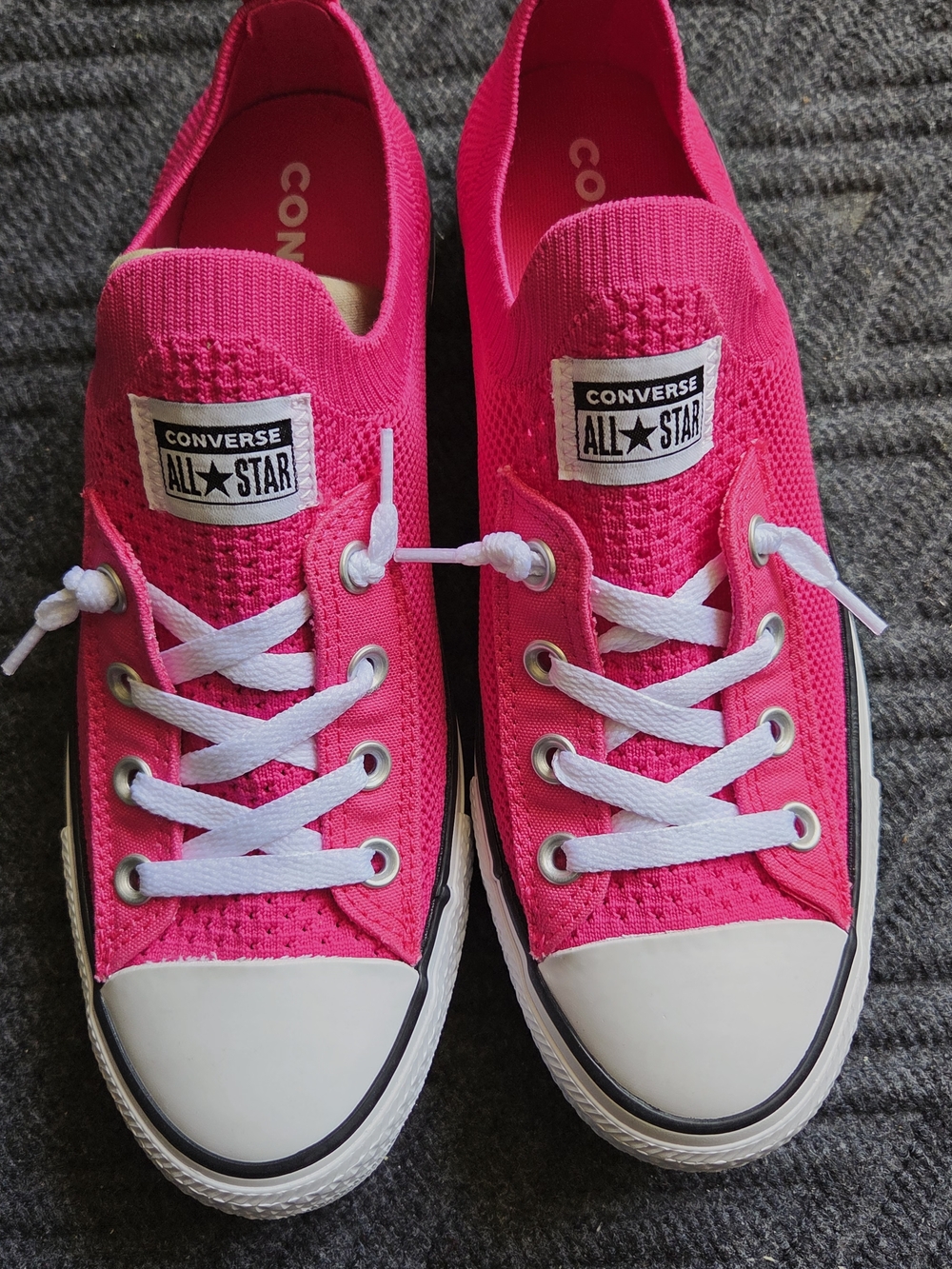 Converse Pink Low Top Sneakers with White Accents
